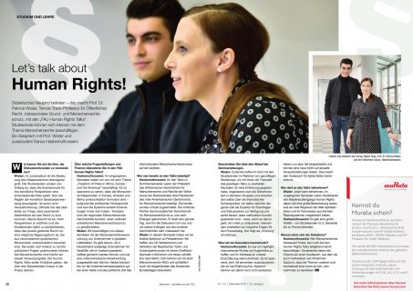 Zum Artikel "„Let’s talk about Human Rights!“ – Interview im alexander"