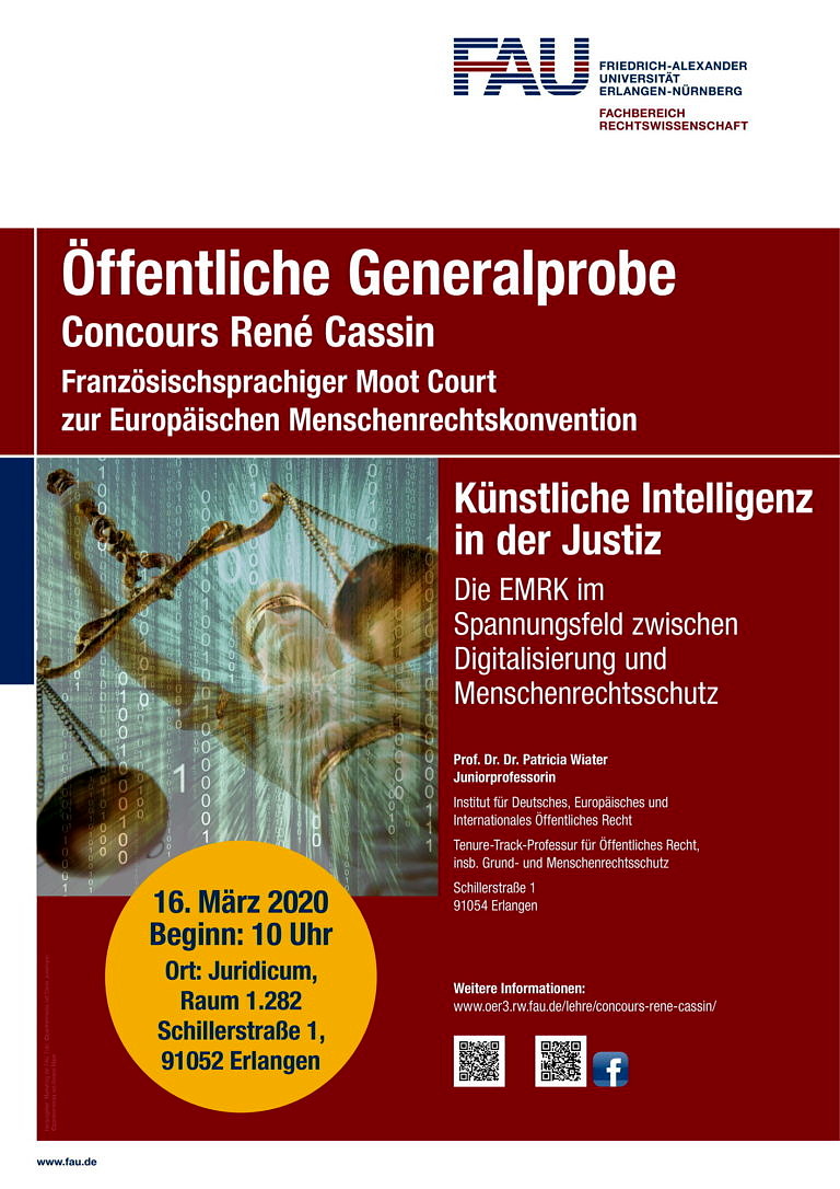Herzliche Einladung zur Generalprobe des Concours René Cassin