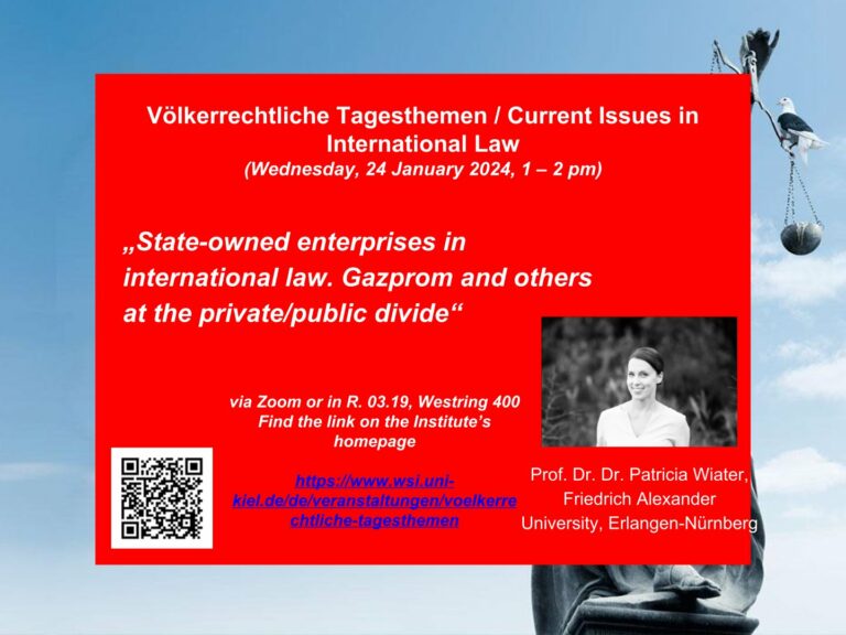 Vortrag an der Christian-Albrechts-Universität zu Kiel